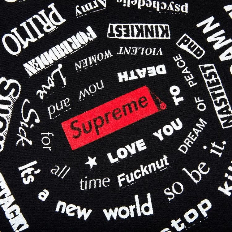 Supreme Spiral T-Shirt Black