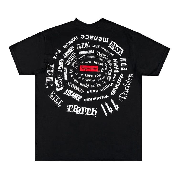 Supreme Spiral T-Shirt Black
