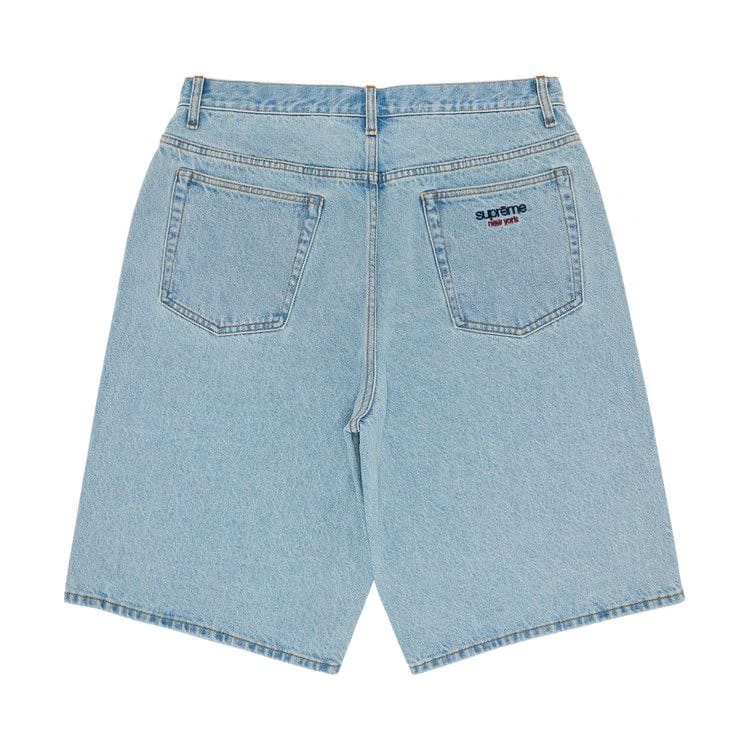 Supreme Baggy Denim Shorts Light Washed Indigo