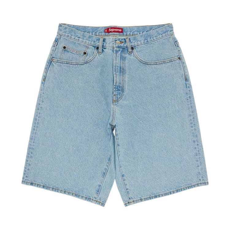 Supreme Baggy Denim Shorts Light Washed Indigo
