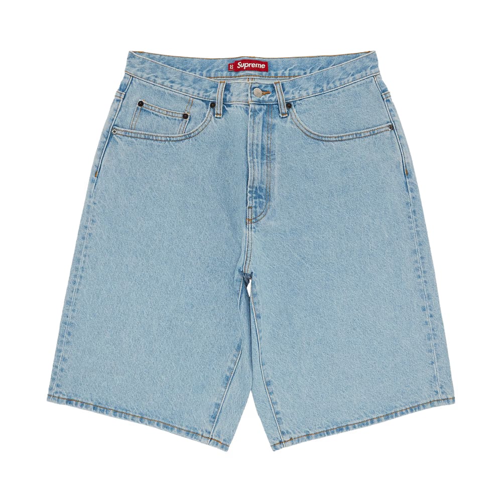 Supreme Baggy Denim Shorts Light Washed Indigo