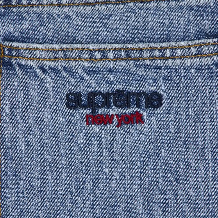 Supreme Baggy Denim Shorts Washed Indigo