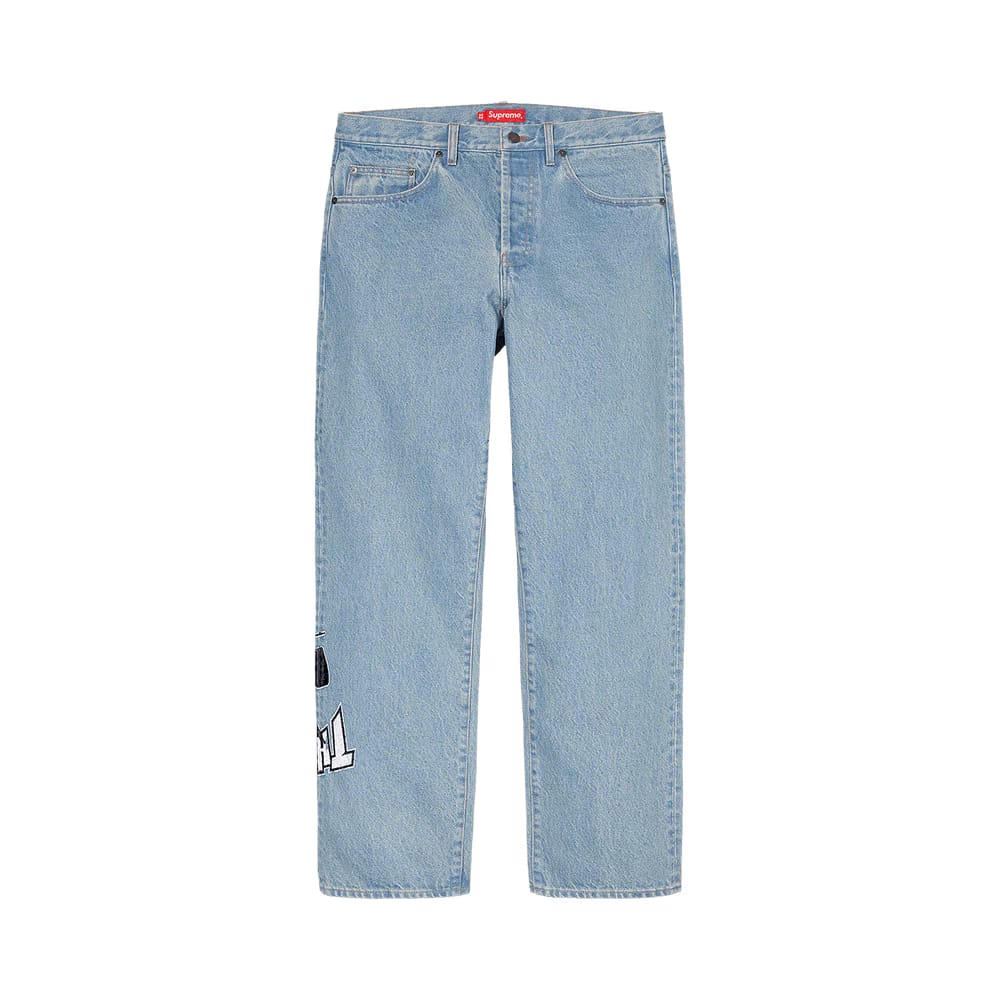 Supreme x Thrasher Regular Jean Washed Blue