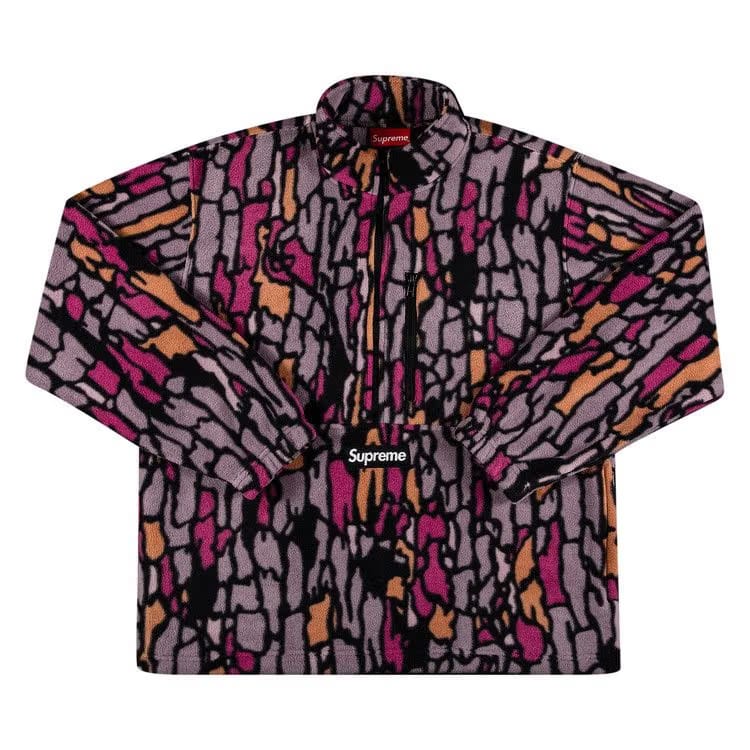 Supreme x Polartec Half Zip Pullover Purple Treebark Camo