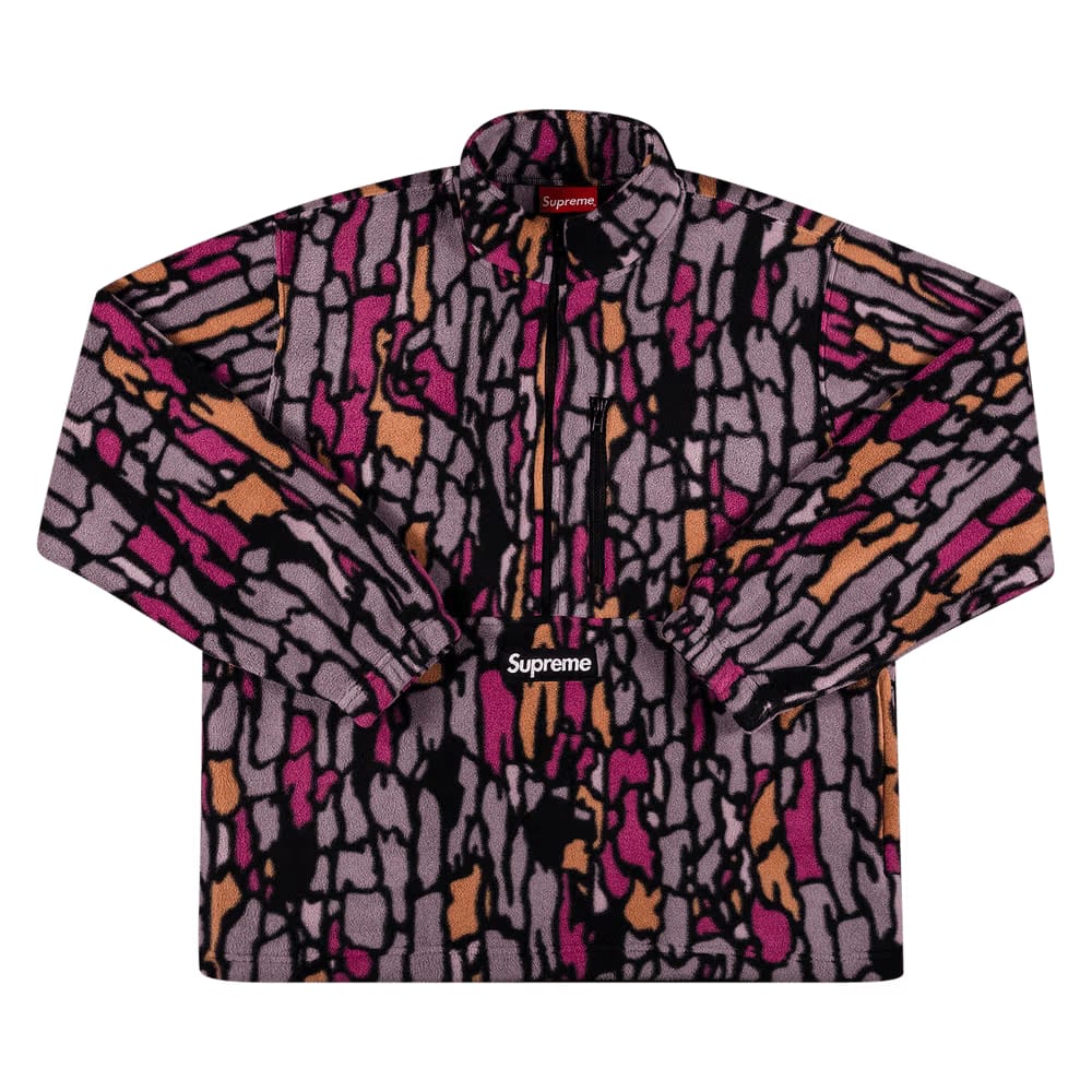 Supreme x Polartec Half Zip Pullover Purple Treebark Camo