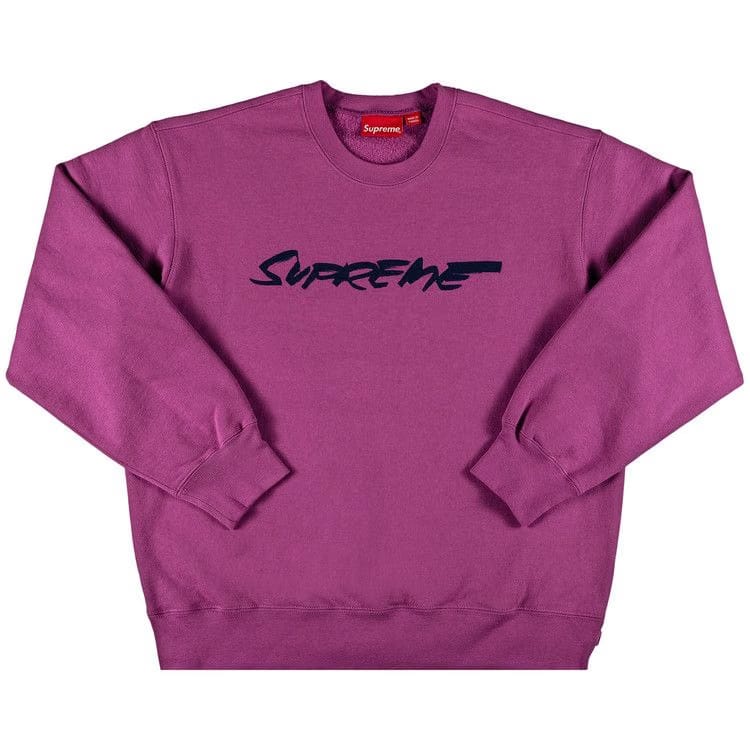 Supreme Futura Logo Crewneck Bright Purple
