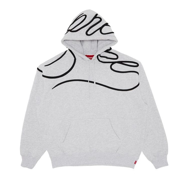 Supreme Shoulder Script Hoodie Ash Grey