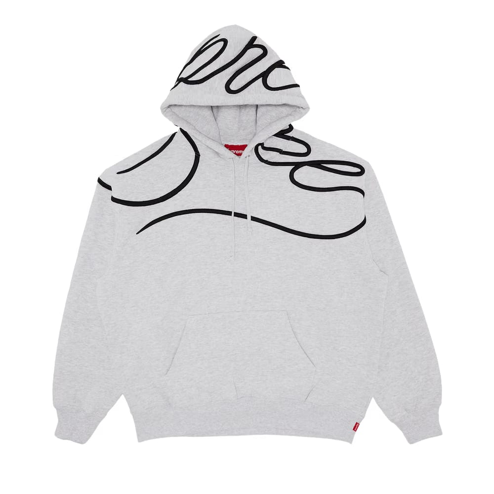 Supreme Shoulder Script Hoodie Ash Grey