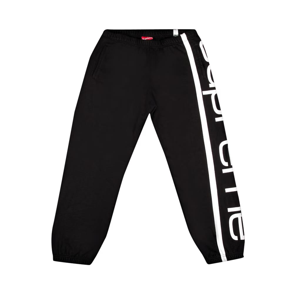 Supreme Big Logo Paneled Sweatpant Black