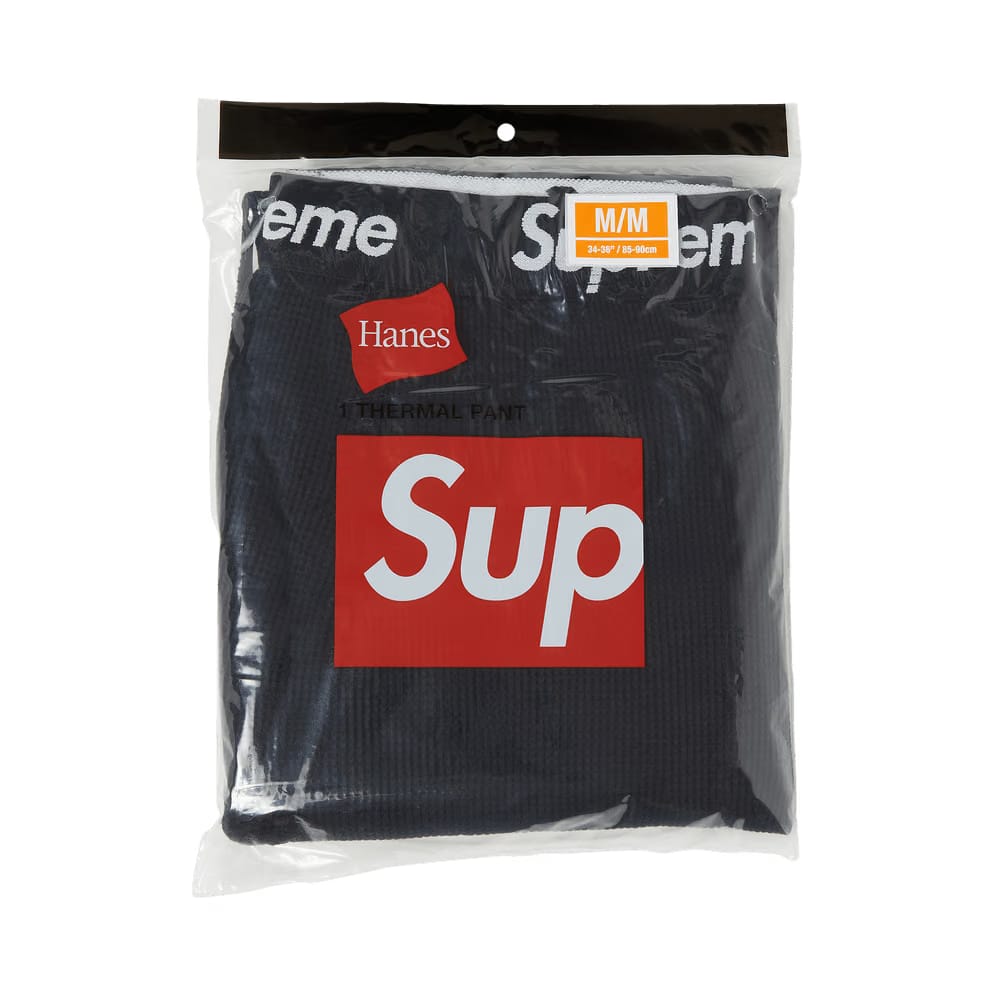 Supreme x Hanes Thermal Pant (1 Pack) Black