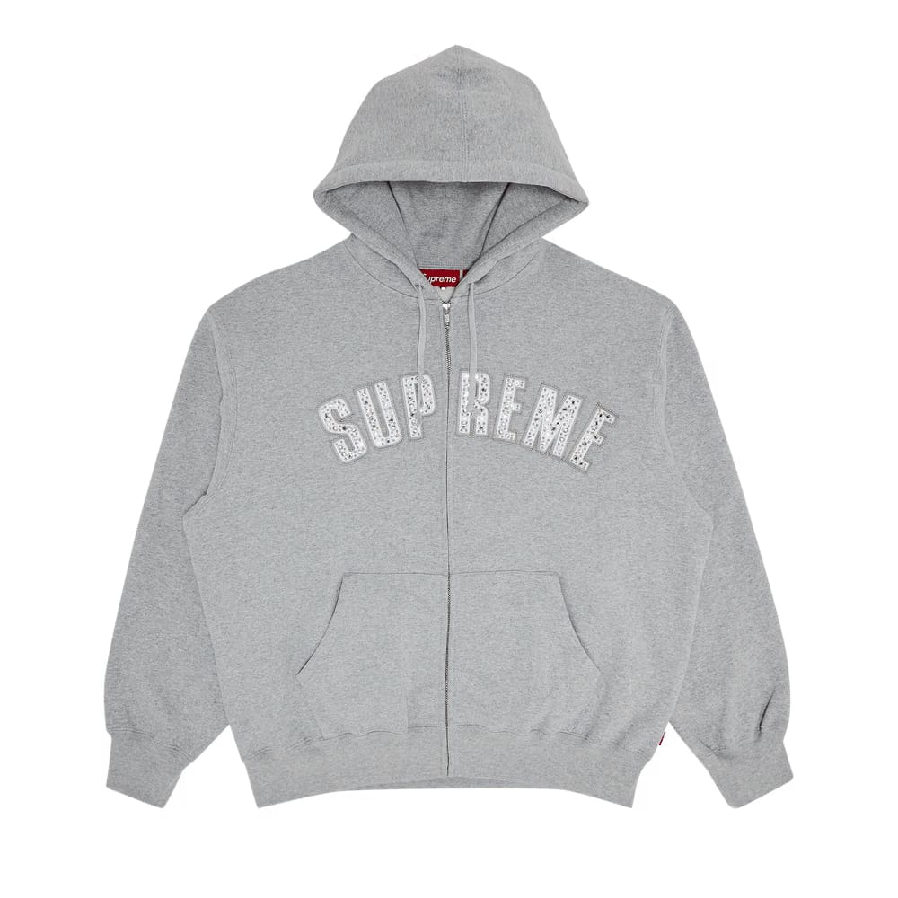Supreme x B.B. Simon Zip Up Hoodie Heather Grey