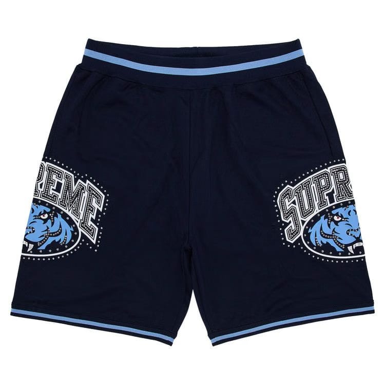 Supreme Studded Basketball Shorts Navy