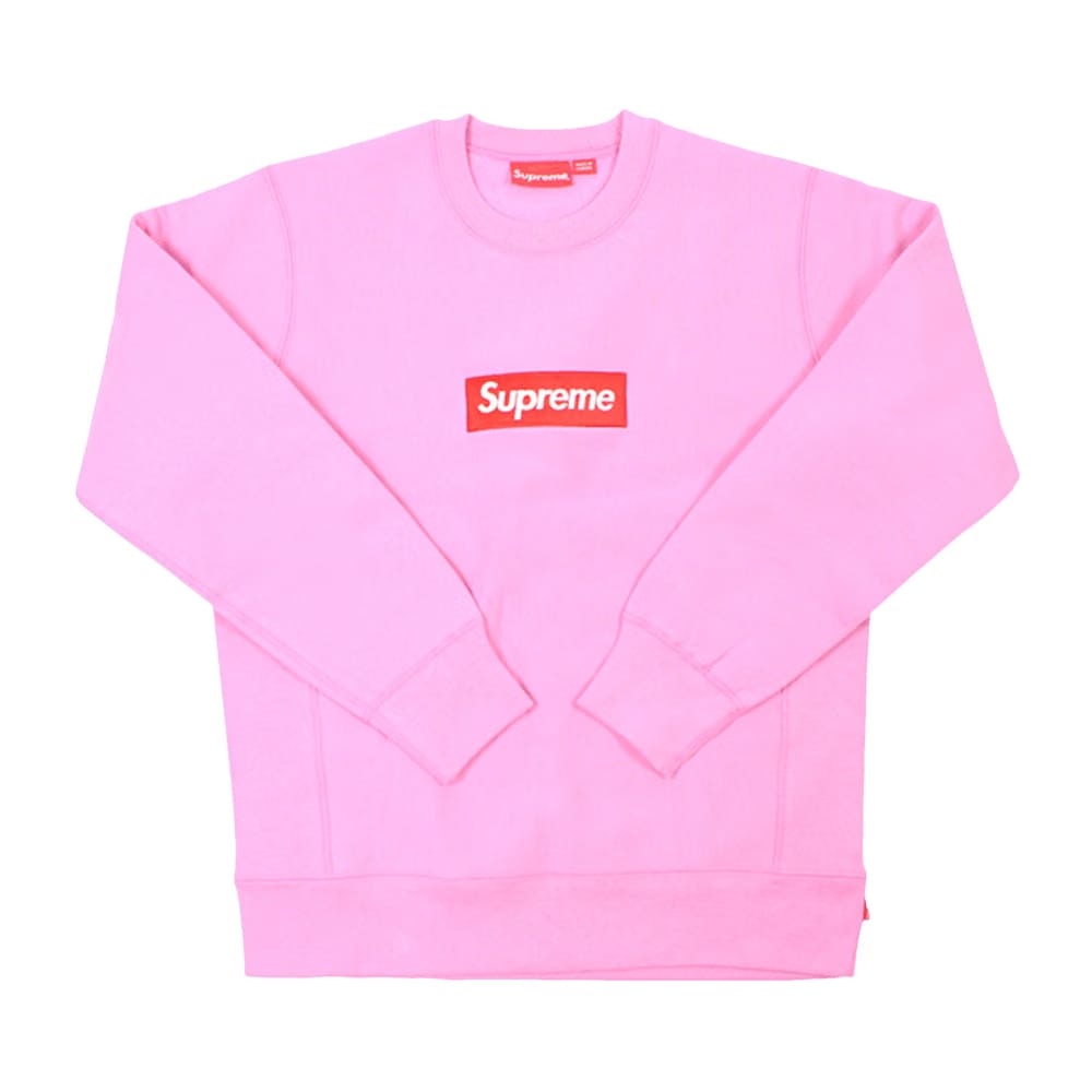 Supreme Box Logo Crewneck Heather Pink