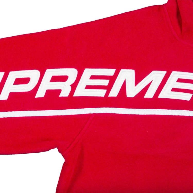Supreme Polartec Half Zip Hoodie Red