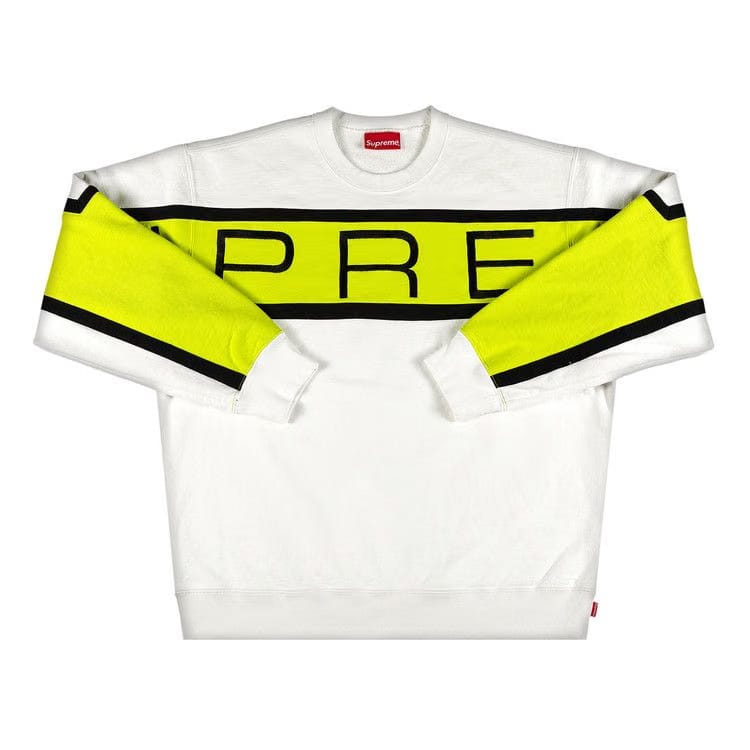 Supreme Paneled Crewneck White