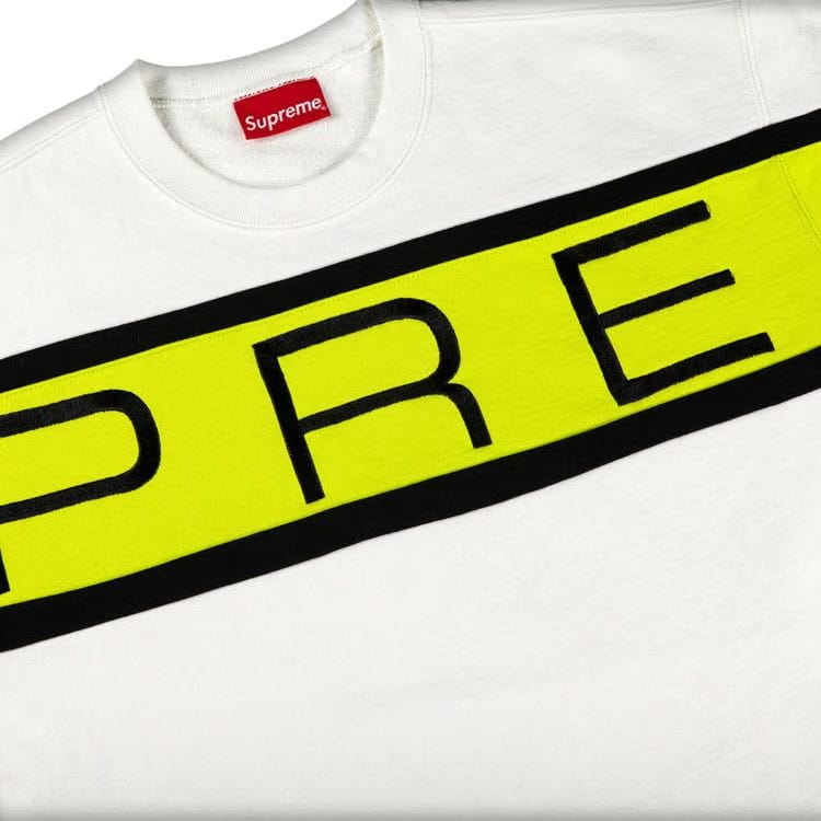 Supreme Paneled Crewneck White