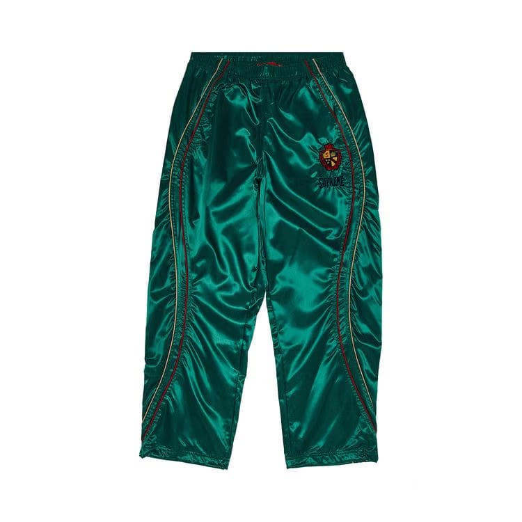 Supreme Satin Track Pant Green