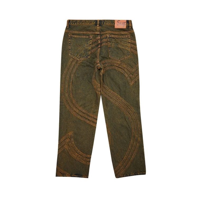 Supreme S Logo Loose Fit Jean Dirty