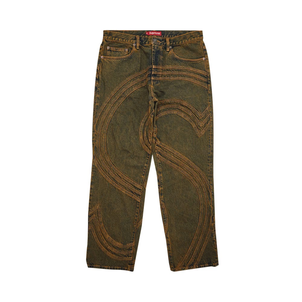 Supreme S Logo Loose Fit Jean Dirty