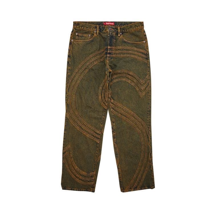 Supreme S Logo Loose Fit Jean Dirty