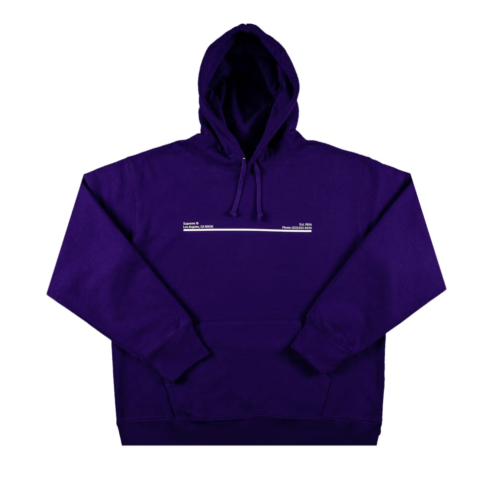 Supreme Shop Hoodie - Los Angeles Purple