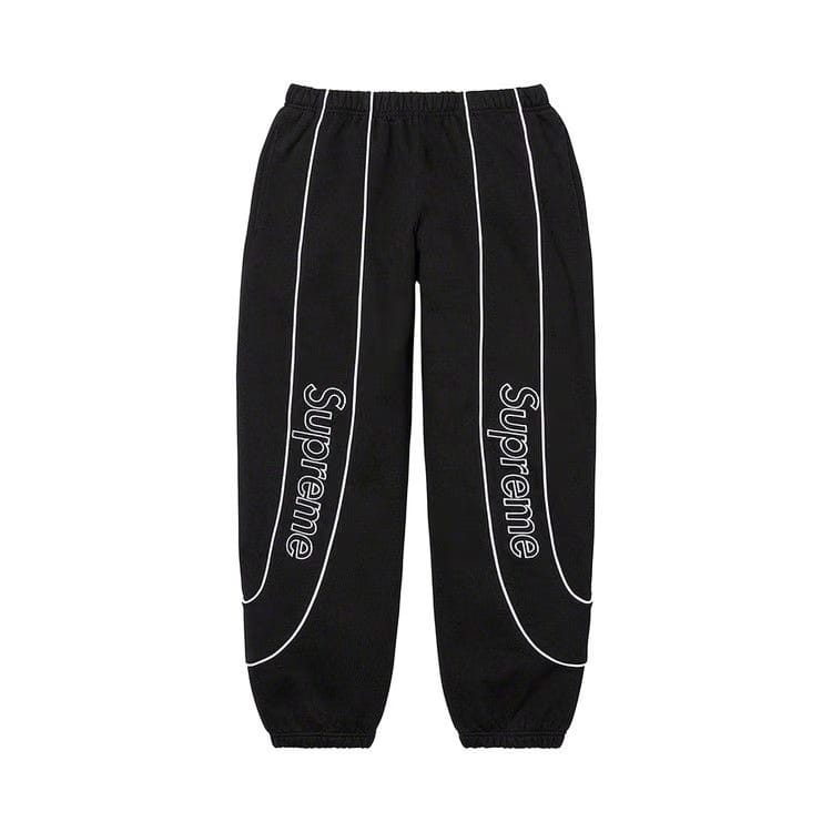 Supreme Track Paneled Sweatpant Black