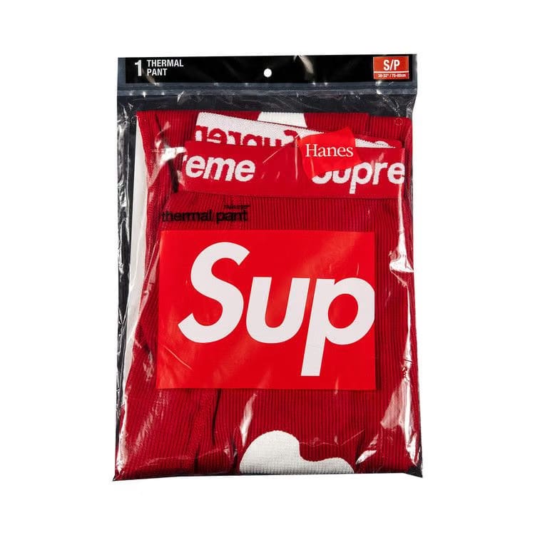 Supreme x Hanes Bones Thermal Pant (1 Pack) Red