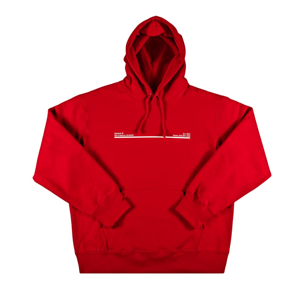 Supreme Shop Hoodie - San Francisco Red