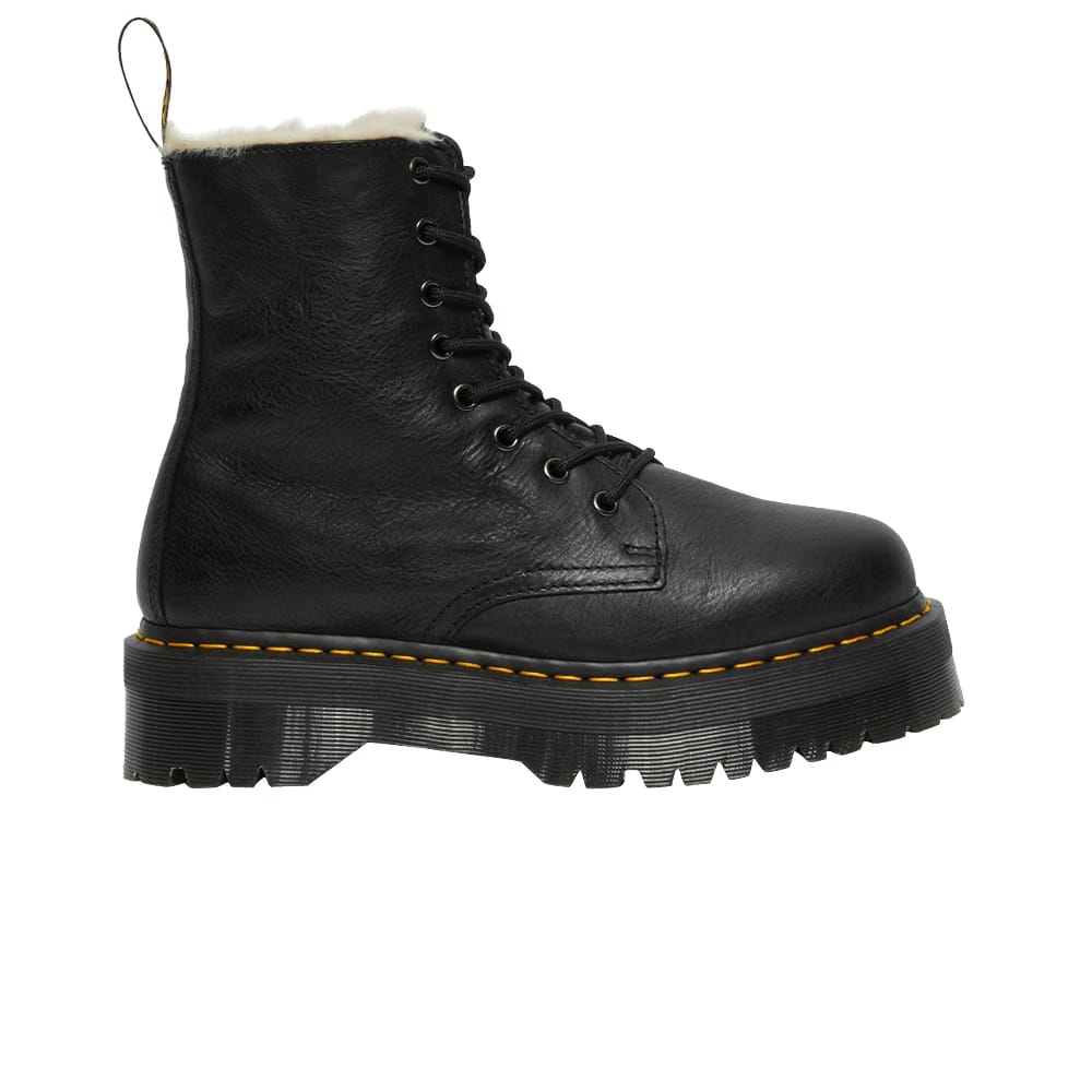 Dr. Martens Jadon Faux Fur Lined Platform Boot Black