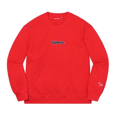 Supreme Gonz Logo Crewneck Washed Red