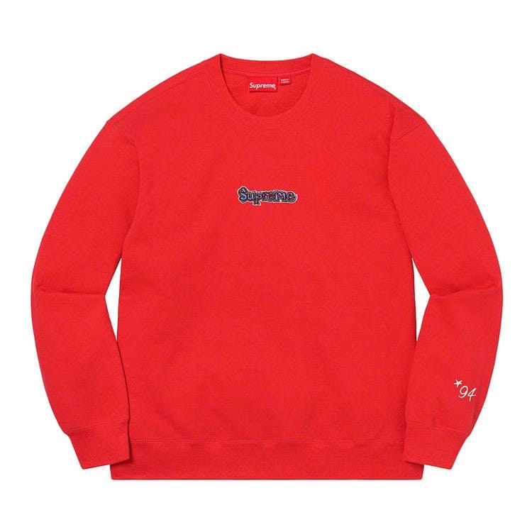 Supreme Gonz Logo Crewneck Washed Red