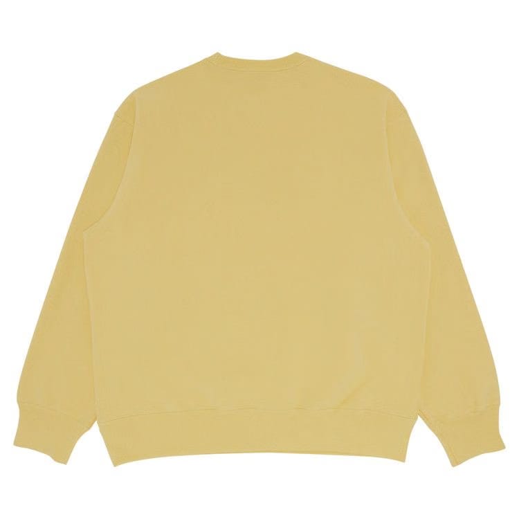 Supreme Box Logo Crewneck Pale Yellow