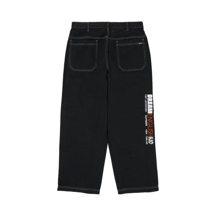 Supreme x Mark Leckey Dream English Kid Twill Panel Pants Black