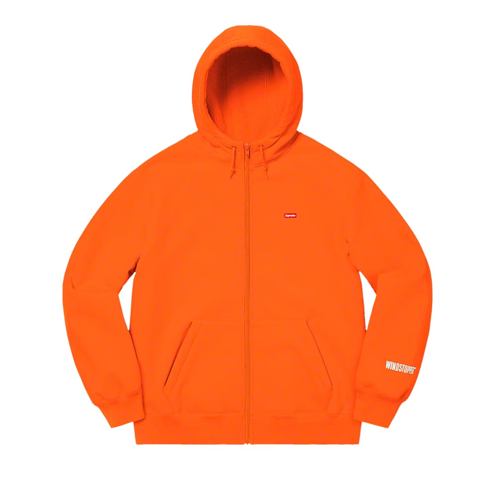 Supreme x WINDSTOPPER Zip Up Hoodie Orange