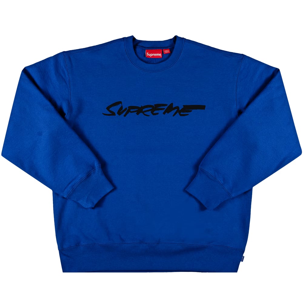 Supreme Futura Logo Crewneck Royal