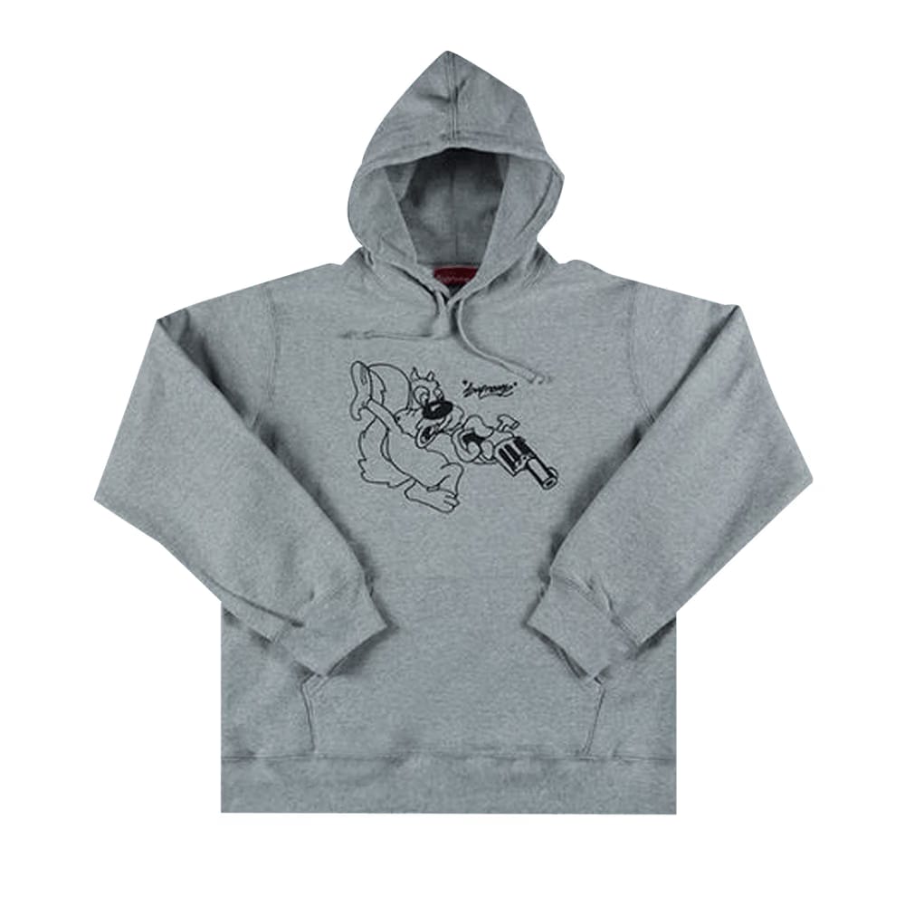 Supreme Lee Hoodie Heather Grey