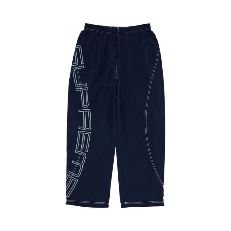 Supreme Spellout Embroidered Track Pant Navy