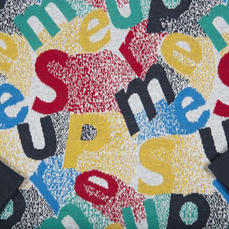 Supreme Scatter Text Crewneck Navy