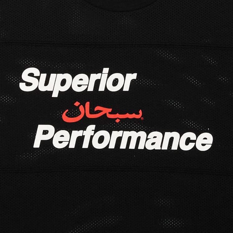 Supreme Arabic Mesh Long-Sleeve Top Black