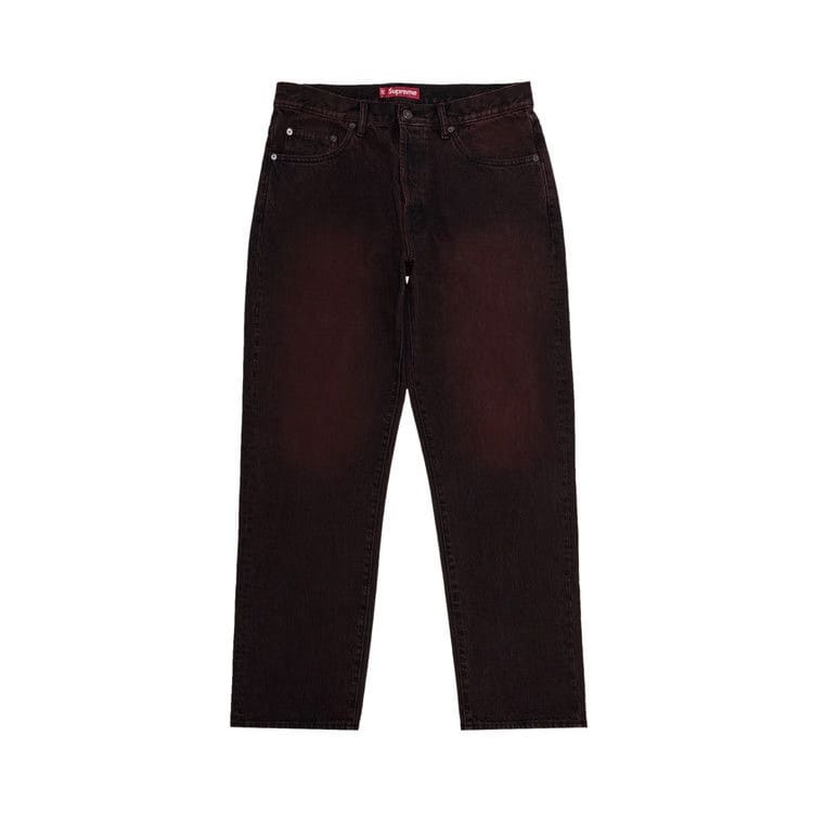 Supreme Regular Jean Overdyed Red