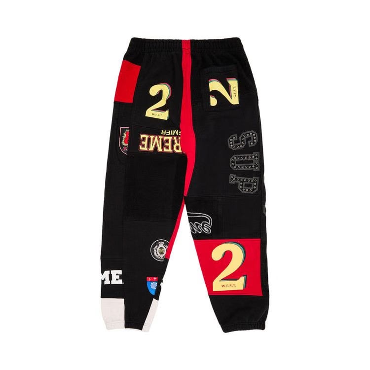 Supreme Patchwork Sweatpant Black