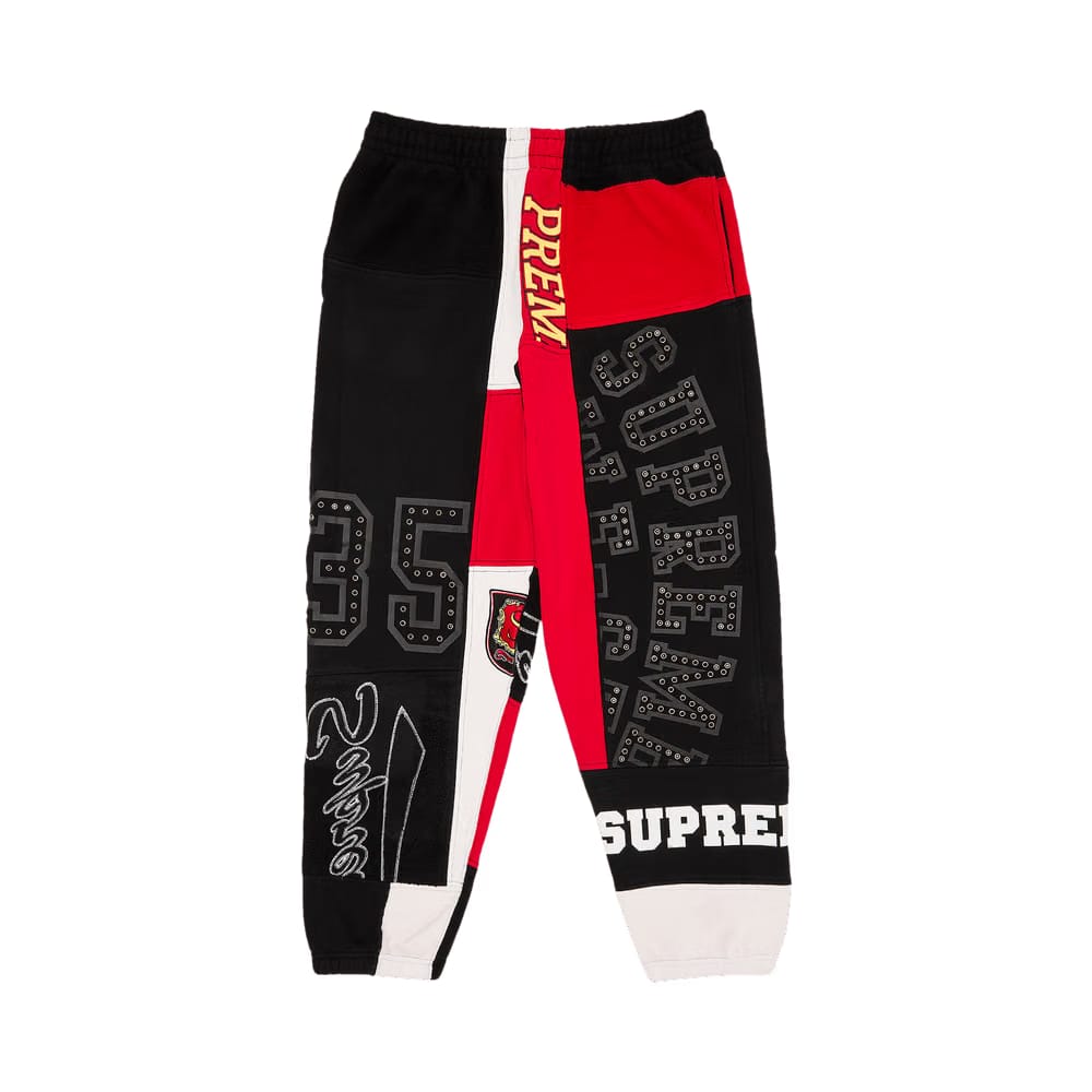 Supreme Patchwork Sweatpant Black