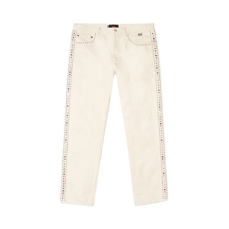 Supreme x B.B. Simon Studded Regular Jean Natural