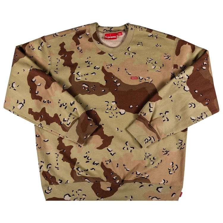 Supreme Small Box Crewneck Chocolate Chip Camo
