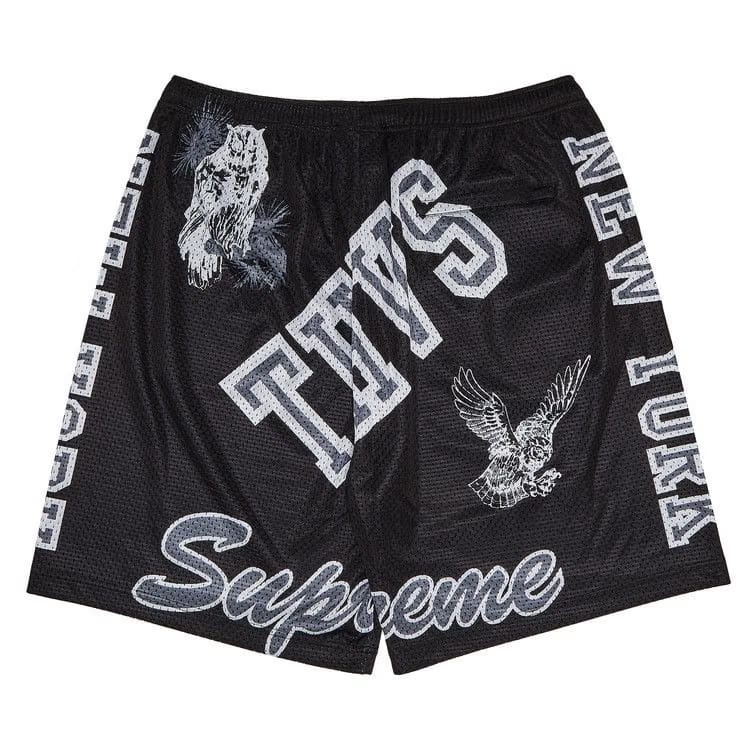 Supreme Varsity Mesh Shorts Black