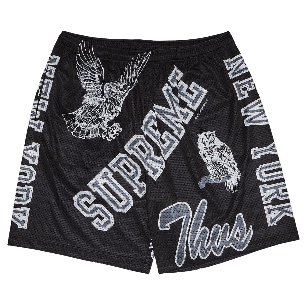 Supreme Varsity Mesh Shorts Black