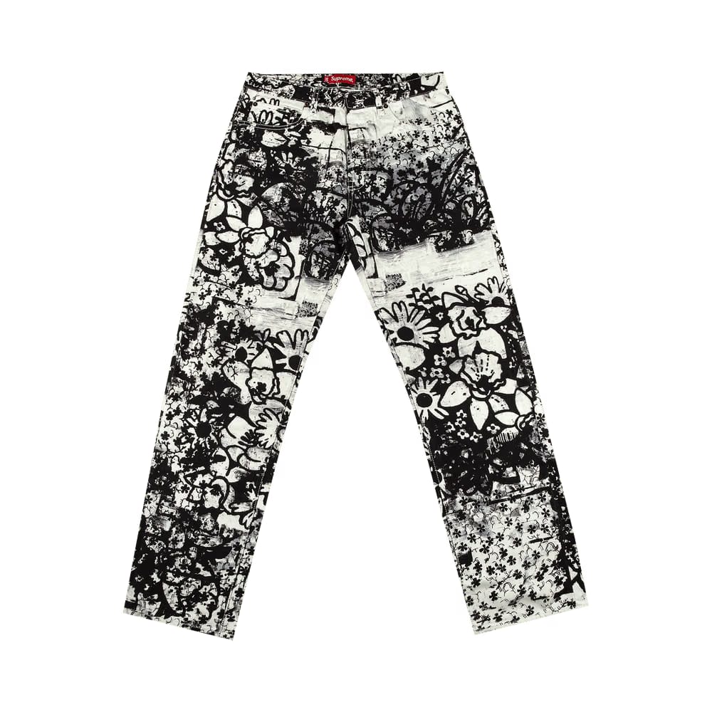 Supreme x Christopher Wool Regular Jean Black