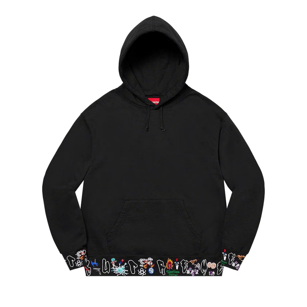 Supreme AOI Icons Hoodie Black