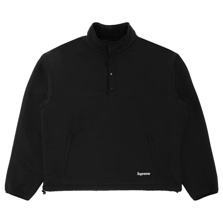 Supreme Polartec Shearling Reversible Pullover Black