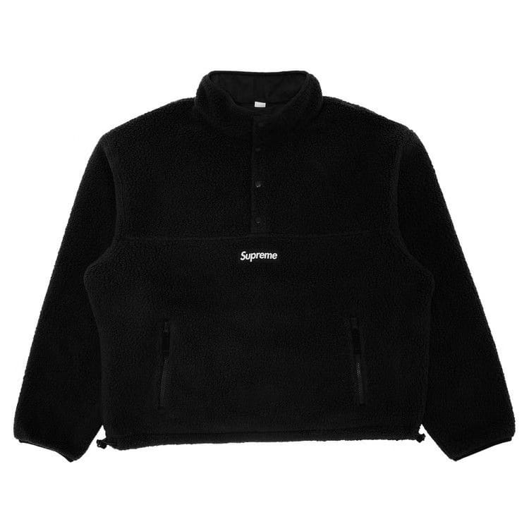 Supreme Polartec Shearling Reversible Pullover Black